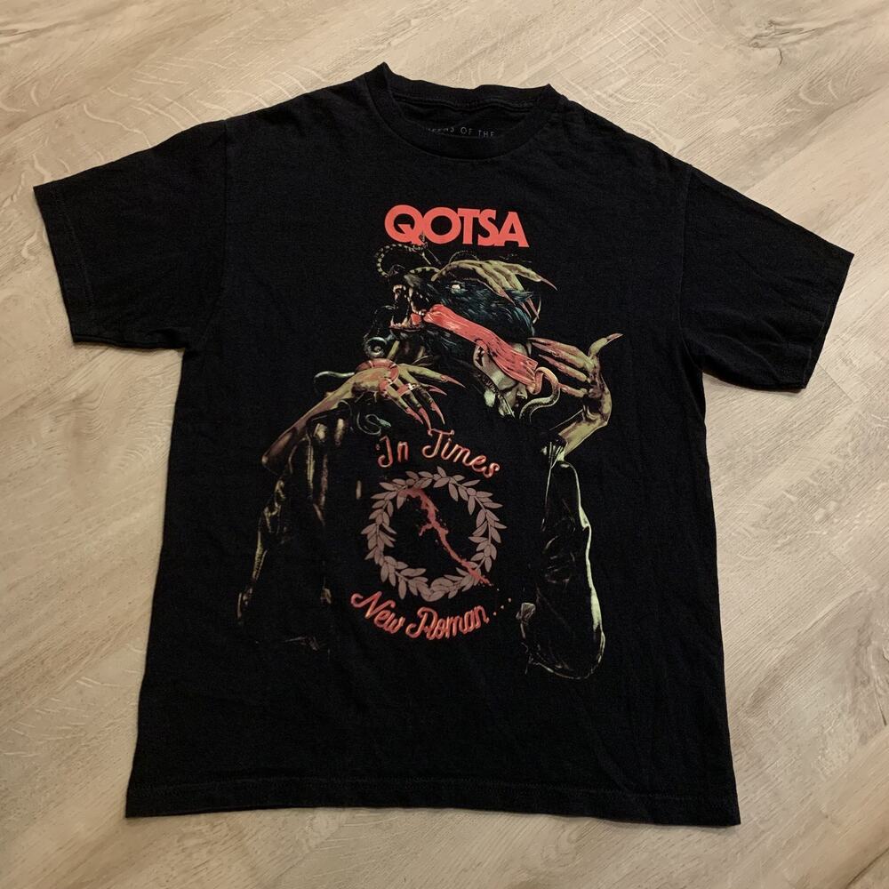 QOTSA Queens Of The Stone Age The End Is Nero Tour T-Shirt Men's Medium Band Tee
